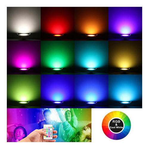 Luz Empotrada Con Control Remoto Regulable Led Empotrado De