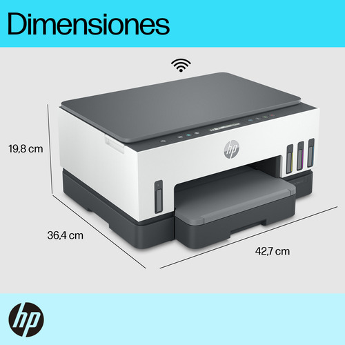 Impresora Multifuncional Hp Smart Tank 720 Tinta Continua Color Wi-fi Smart App Dúplex