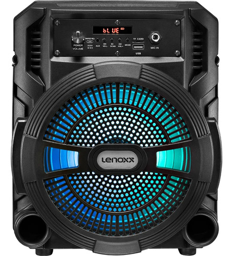 Caixa De Som 120w Rms Woofer Led Tws Lenoxx Ca80 Bivolt