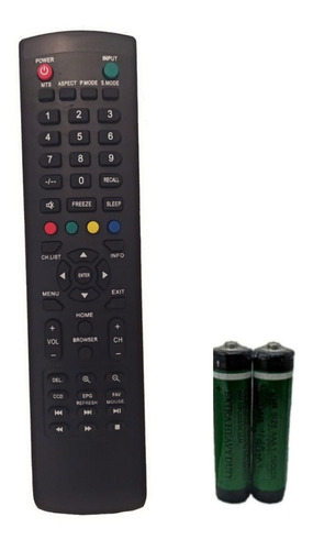 Control Para Tv Aurus Smartv Modelo 3214 Led Emhds + Pilas