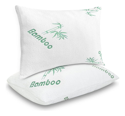 Almohada Memory Foam Funda De Bambú Hipoalergénica Antiacaro