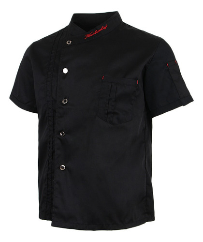 Chamarra De Chef De Manga Corta Uniforme De Cocinero De