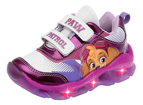 Tenis Paw Patrol Con Luces Tci 4330 Fucsia Mt. 112-863