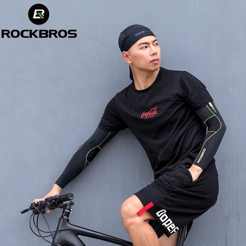 Bandana Deportiva Rockbros De Lycra Ciclismo / Running Negro Unico Liso