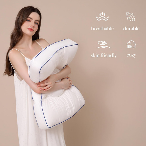 Almohada De Partición Funcional Cloudyco Tamaño Estándar De