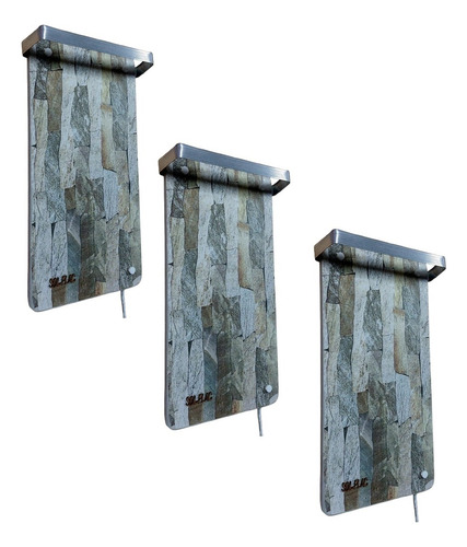 Combo X 3 Placa Calefactora Simil Piedra 300w Sol Plac Simil Piedra