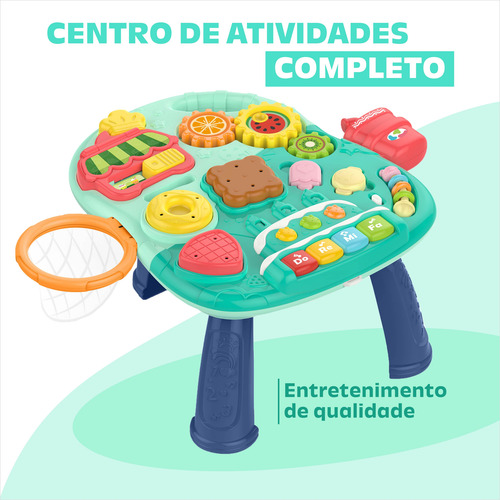 Andador Para Bebê Compacto 2 Em 1 Com Cesta E Com Brinquedos