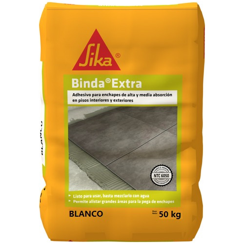 Binda Extra Blanco Pegaenchape Para Interior X 50 Kg 