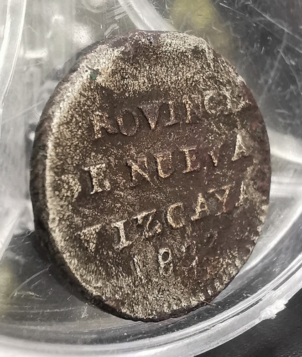 Moneda Octavo Real Nueva Vizcaya 1823 Agustín De Iturbide