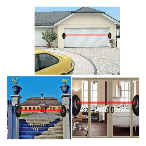 Fotocelda Para Portón Automático Alarma Sensor Infrarrojo