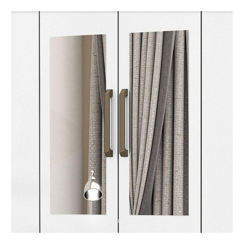 Guarda Roupa Casal 6 Portas Carioca Móveis Branco