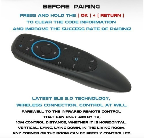 Control Remoto Bluetooth 5 G10s Para Iptv Tv Box Win Osx