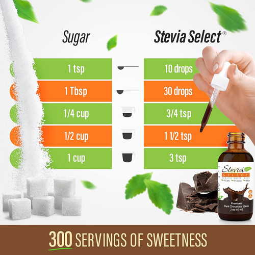 Stevia Select Chocolate Oscuro Puro Stevia LĂquido - Edulcor
