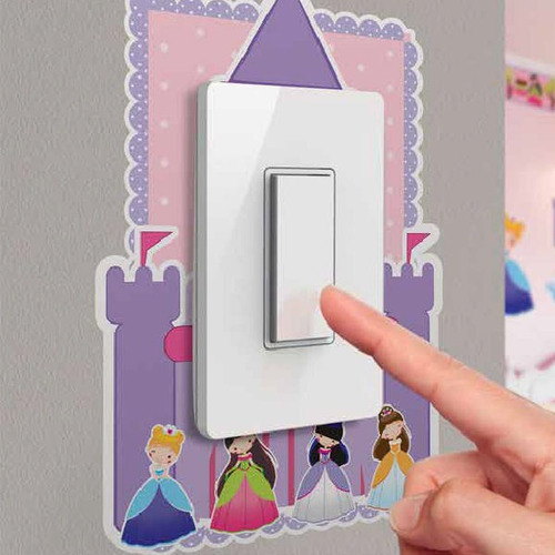 Sticker Adhesivo Enchufe Interrup. Fantasy Princess Contact