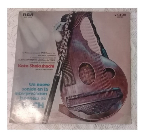  Vinilo Sebastián Bach. Koto Shakuhachi . Disco .lp