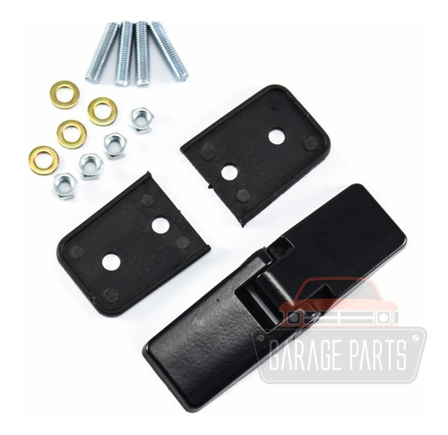 Imagem 3 de 6 de Kit 6 Dobradiças Externas Tampa Capô Motor Puma Buggy Preta