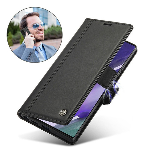 Funda De Cuero Para iPhone Carcasa Tipo Cartera Anti-caída