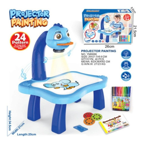 Mesa De Dibujo Para Niños Con Proyector Tablero De Juguete | Envío gratis