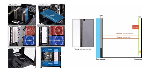 Imagen 6 de 6 de Gabinete Lian Li O11 Dynamic White Atx
