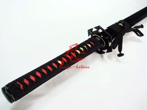 Imagem 2 de 10 de Espada Ninjutsu Ninjato Ninja Shinobi Com Corte Aço 1060