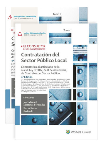ContrataciÃÂ³n del sector pÃÂºblico local 4Ed, de VV. AA.. Editorial El Consultor, tapa dura en español
