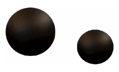 2 Arandela Redonda Moon Eclipse 1x 40cm 1x30cm P/ Halopin G9