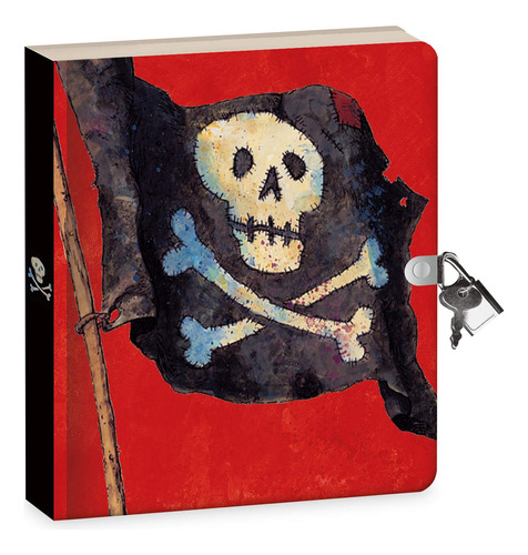 Peaceable Kingdom Pirates 6.25  Con Cerradura Y Llave, Diari