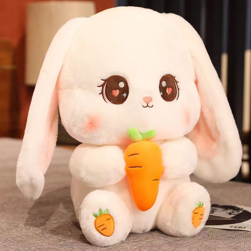 Peluche Conejo Con Zanahoria Grande Tierno 30cm