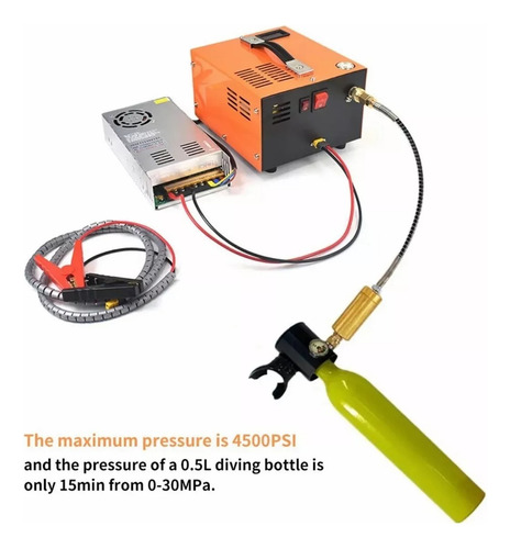 Compresor De Aire Pcp Para Auto 12v 30mpa 4500psi