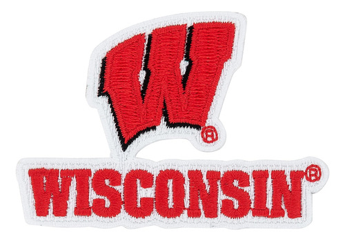 University Of Wisconsin Badgers Parche Bordado Apliques...