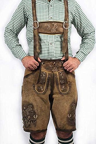 Pantalones Cortos De Cuero Para Hombre Bávaros De Oktoberfes