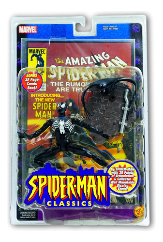 Toy Biz Marvel Legends Spider Man Classics Black Costume