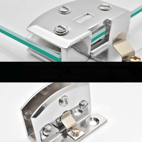 Bisagra De Puerta De Vidrio, Bisagra De Plata Brillante