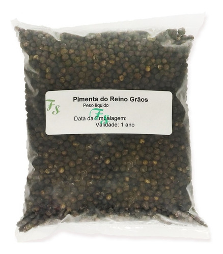 Pimenta Do Reino Preta Seca Em Grãos Pacote Com 1 Kg
