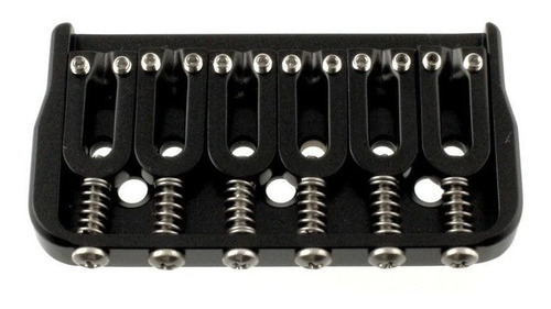 Ponte Guitarra Hipshot 6 String Fixed Bridge 41060b Preto