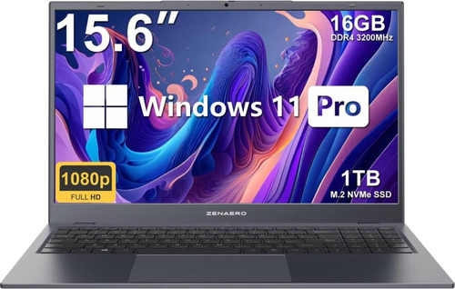 Laptop Zenaero 15.6 16gb Ram 1tb Nvme Ssd, 12.° Intel Alder 