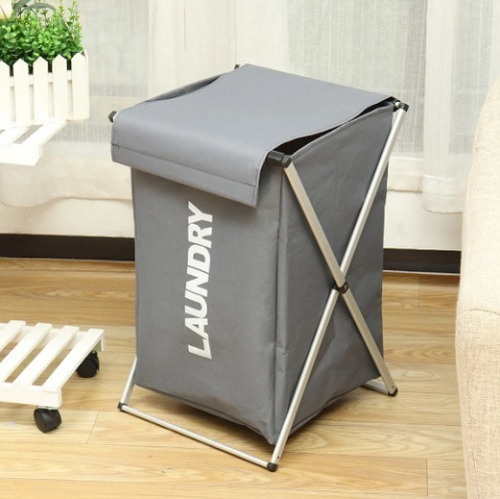 Imagen 7 de 9 de Cesto Ropa Sucia Plegable Con Tapa Canasto