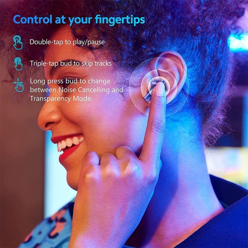 Audífonos Realme Buds Air 3 42db Con Cancelación Activa De Color Azul