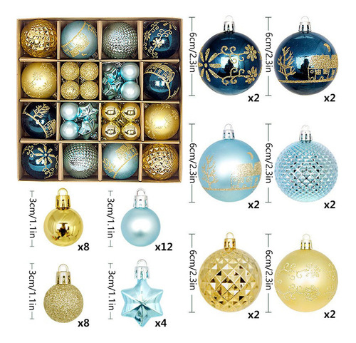 Bolas Creativas Colgantes Navideñas Modernas Y Coloridas, 44