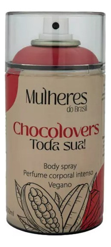 Chocolovers Body Spray Perfume Feminino Corporal Intenso 250ml Volume Da Unidade 250 Ml