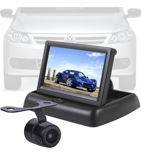 Monitor 4.3  Display + Camera Borboleta Vw Gol Gi 2008...