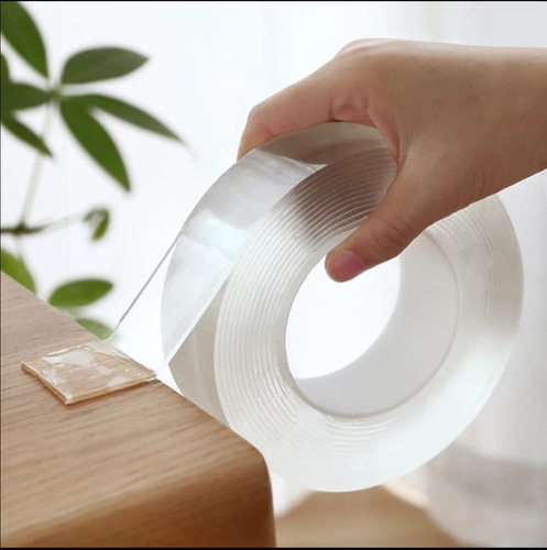 Imagen 3 de 5 de Cinta Doble Faz Lavable Nano Cinta De Silicona.