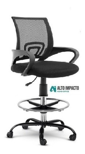 Silla Cajera Alta Regulable Giratoria - Alto Impacto