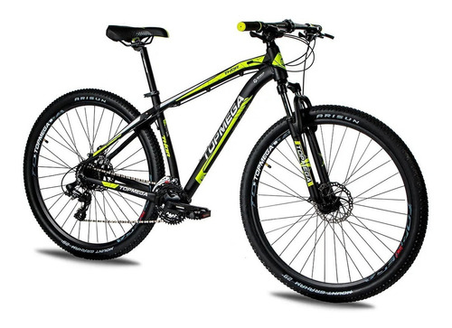 Mountain bike TopMega Thor R29 20" 24v frenos de disco mecánico cambios Shimano Tourney TX y Shimano Tourney TY700 D/Tiro Index color negro  