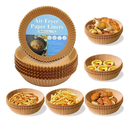 Pack 500 Forros Desechables Antiadherente Freidora Air Fryer