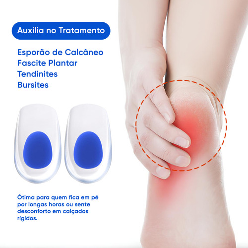 Calcanheira Para Amortecimento Ponto Azul Sport Com Abas