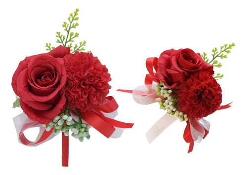 Bouquet De Noiva De Casamento Flor De Vermelho 15x12cm