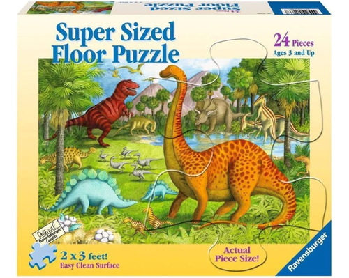 Ravensburger Dinosaur Pals Rompecabezas De Piso De 24 Piezas