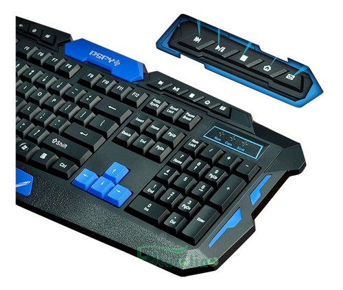 Imagen 2 de 6 de Combo Teclado Mouse Gamer Inalámbrico Hk8100