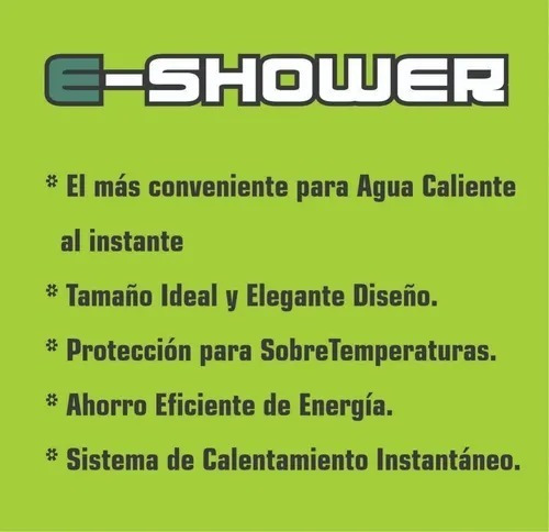 Imagen 6 de 10 de Calefon Electrico Ducha Caliente Duchador Tanque Moderno